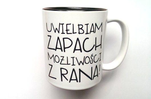 Kubek ZAPACH MOŻLIWOŚCI z CZARNYM WNĘTRZEM FarrowDesign