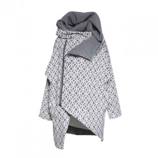 NUBEE - ASYMMETRY HOOD - Płaszcz z kapturem Nubee