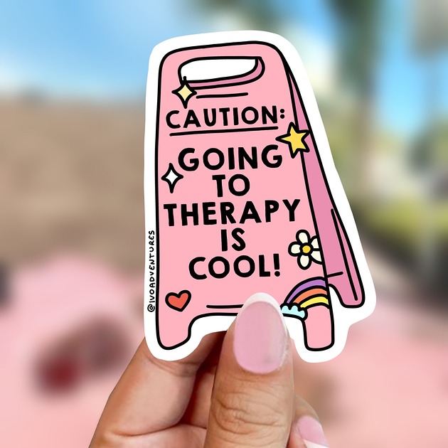 naklejki i wlepy Naklejka - Therapy is cool