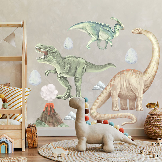 naklejki ścienne do pokoju dziecka DINOZAURY I - naklejka na ścianę