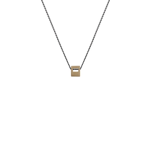 wisiory MONOLITH mini / brass necklace