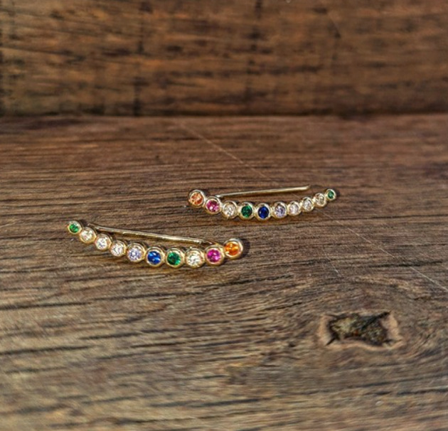 nausznice Kolczyki nausznice multicolor