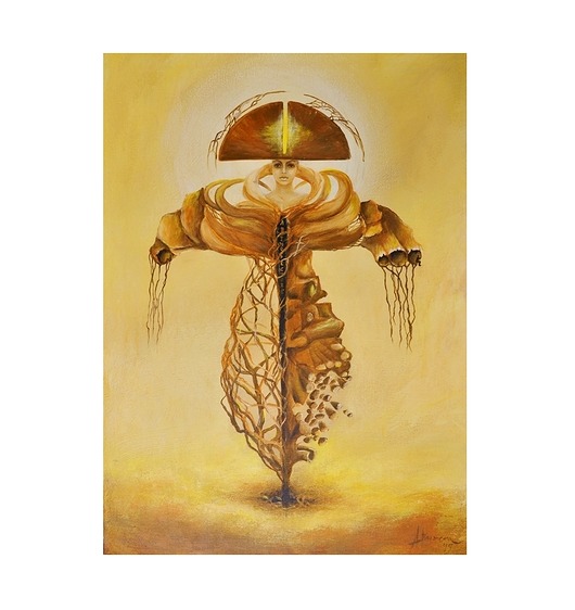 obrazy Ab imo pectore, oryginalny obraz ręcznie malowany, surrealizm