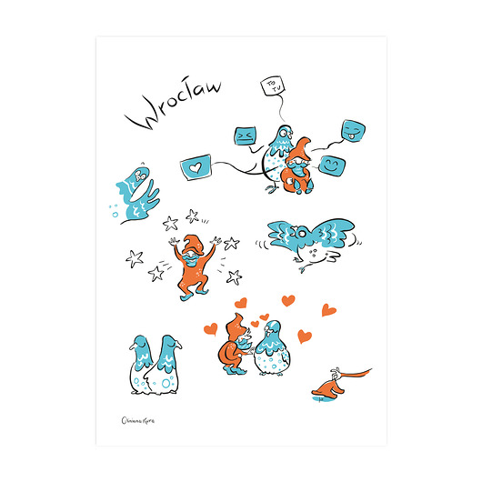 plakaty Plakat A4 Wrocław Krasnale