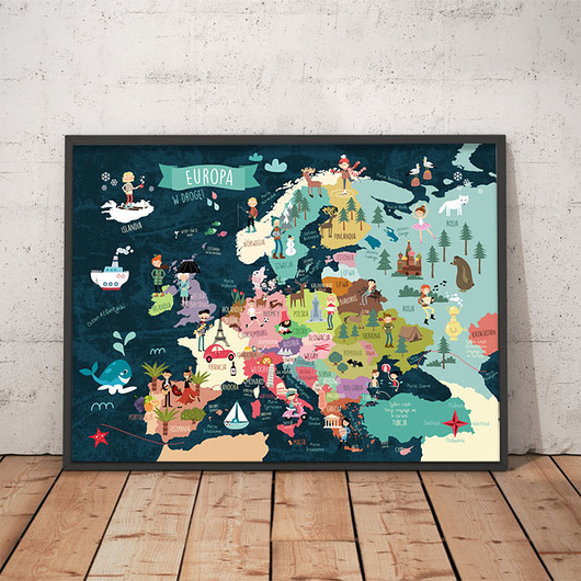 Mapa Europy III Sprinkles