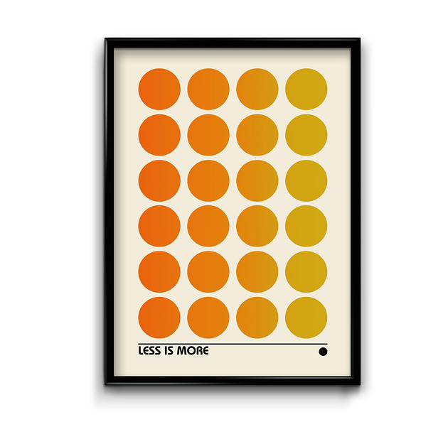 plakaty Plakat Bauhaus Less is More