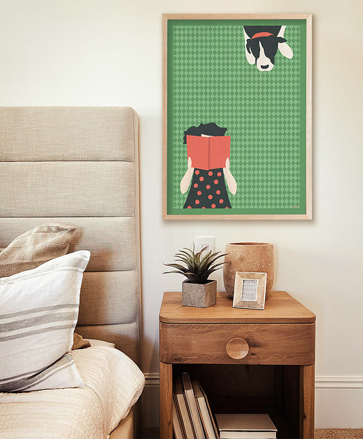 plakaty Plakat Piknik z książką - 50x70 cm