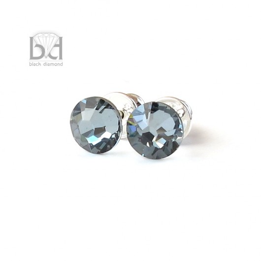 Mini sztyfty kryształ Swarovski  Black Diamond