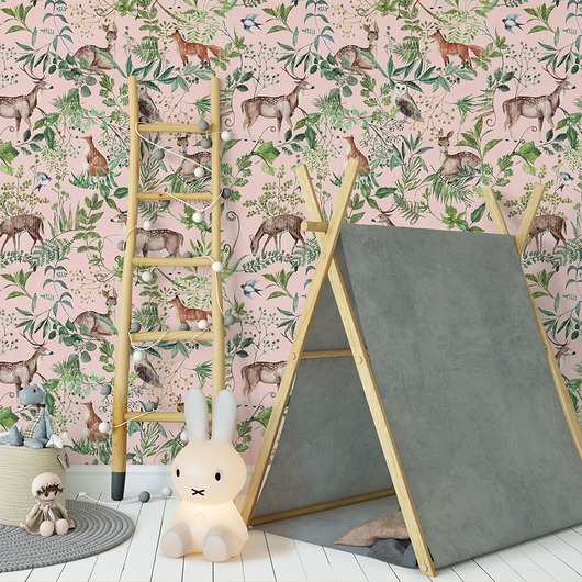 tapety i naklejki ścienne Tapeta Wonder Forest  Pink