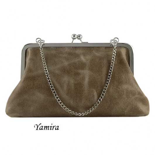 Torebka :: classic dark beige leather :: yamira