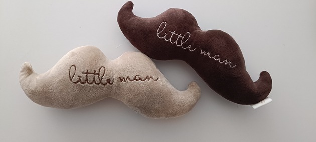 przytulanki dla niemowląt i dzieci Maskotka personalizowana - mini wąsy (kolory, tkaniny)