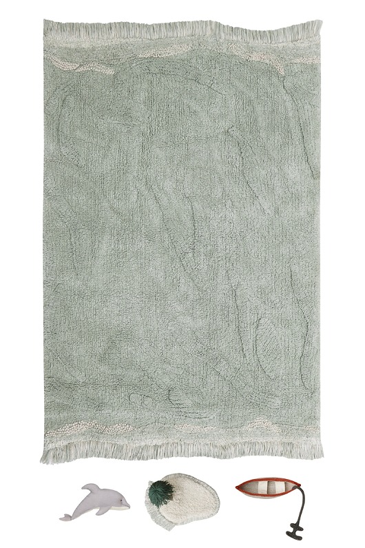 dywany Bawełniany dywan do zabawy do zabawy Fale 90x130cm