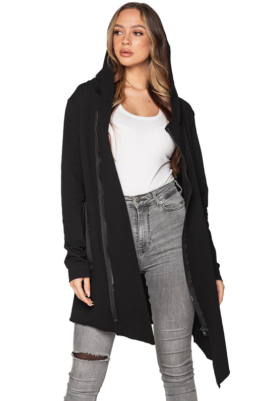 bluza z kapturem damska Bluza UNDERWORLD asymetryczna