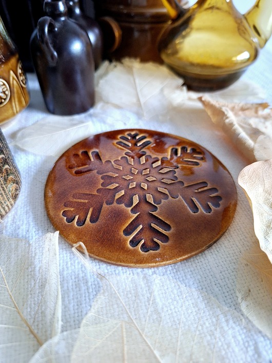 dekoracje świąteczne Ceramiczna ozdoba świąteczna płatek śniegu
