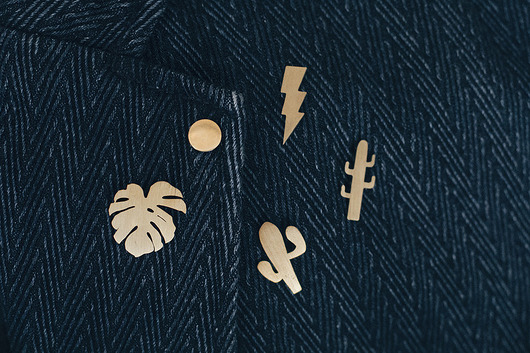 Pin Broszka Vander jewelry Kaktus Numer 4 Matowy Vander jewelry