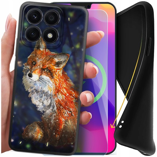 etui na telefon Etui do Honor X6a MATOWE SLIM SILICONE + Szkło hartowane