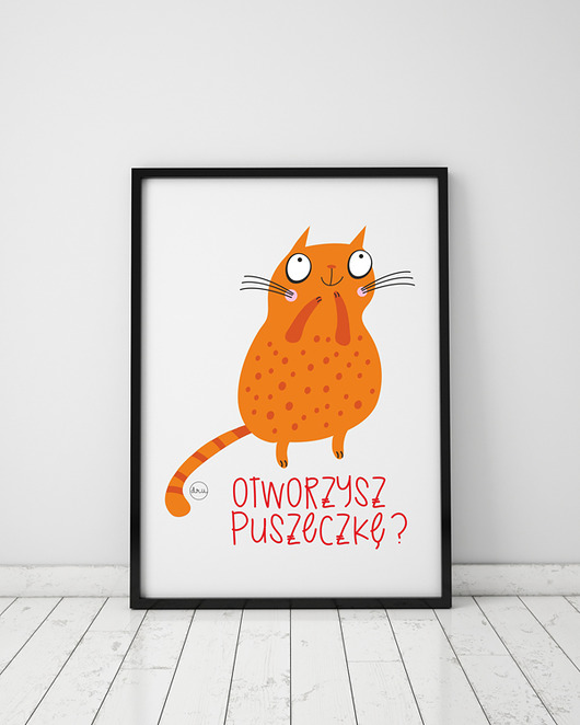 plakat. otworzysz puszeczkę? (format A3) Love Life and Forest