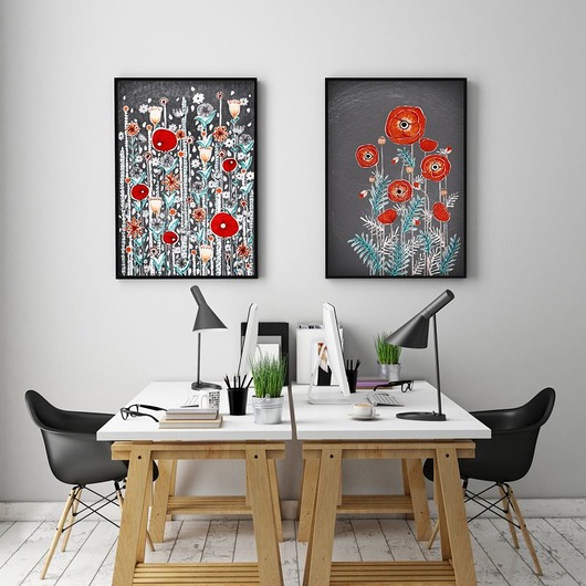 Zestaw 2 prac 50x70 Malgorzata Domanska