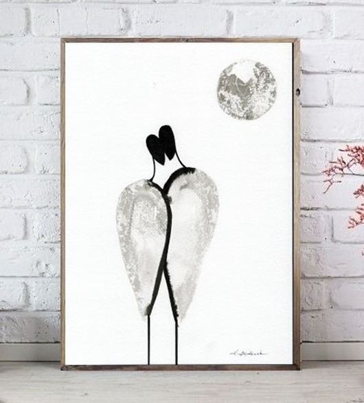 Grafika A4 wykonana ręcznie. Krystyna Siwek Art