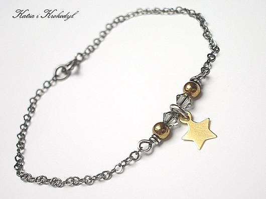 Gold star - bransoletka Katia i krokodyl
