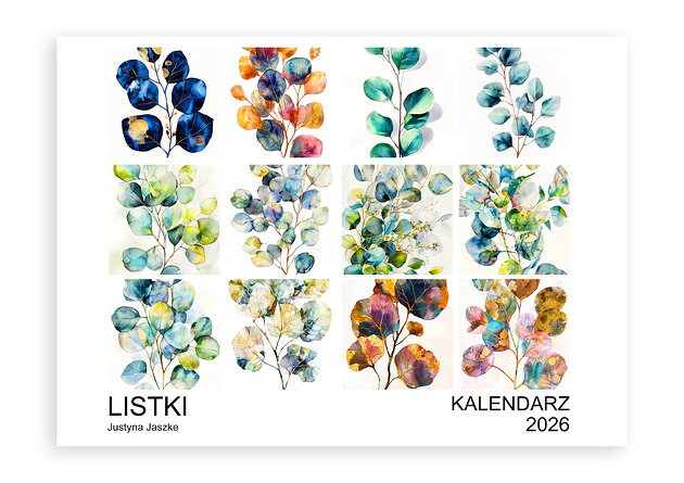 kalendarze i plannery Kalendarz 2026 poziomy Listki