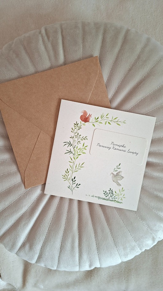 kartki na komunię Kartka z okazji Pierwszej Komunii Świętej