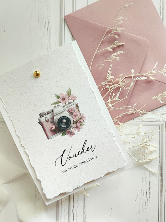 kartki scrapbooking Vouchery na sesję zdjęciową nr 24 - 5szt.