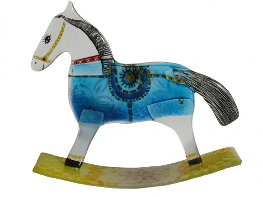 Konik na biegunach Zorza Borowska Glass Design