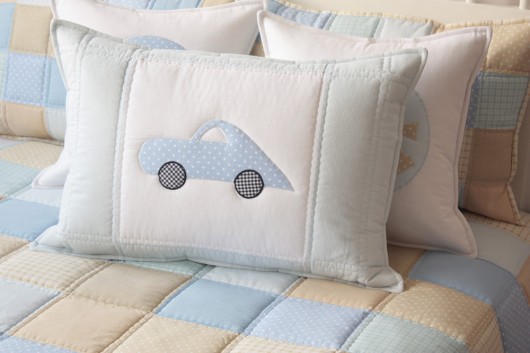 Zestaw narzuta patchwork |NOBO| + 5 poszewek patchwork house