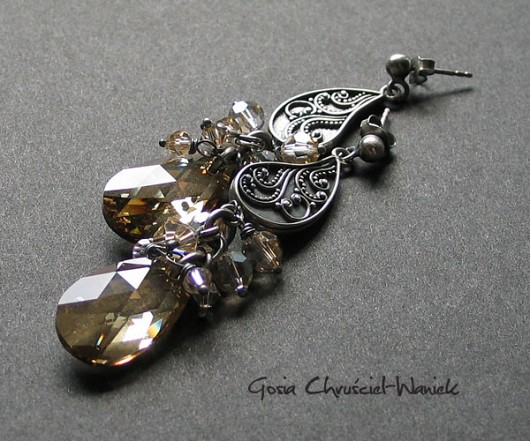 kryształ Swarovski golden shadow Gosia Chruściel-Waniek