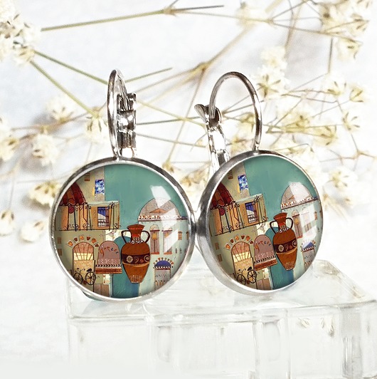 kolczyki - inne Kolczyki GRECKA uliczka