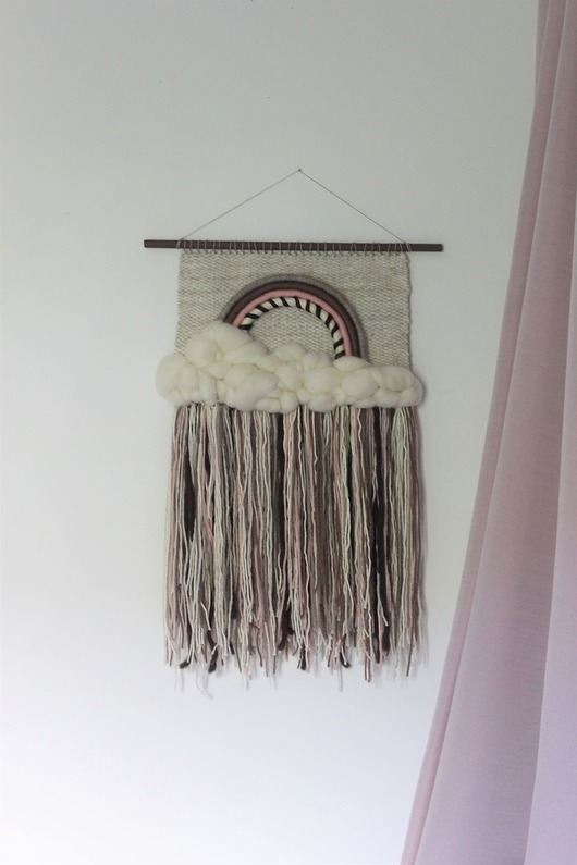 Makatka, dekoracja ścienna, boho makrama Studio Noc