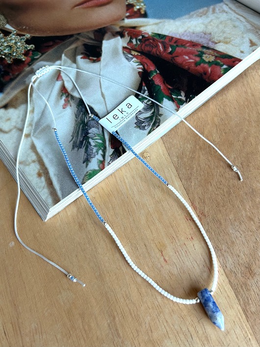 chokery Naszyjnik wakacyjny choker sodalit i toho