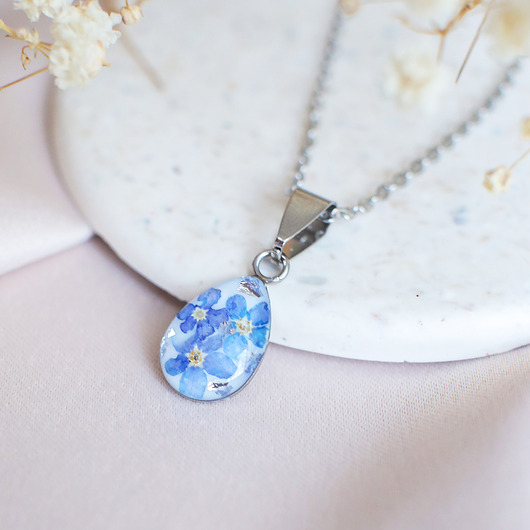 wisiory Wisiorek z niezapominajkami