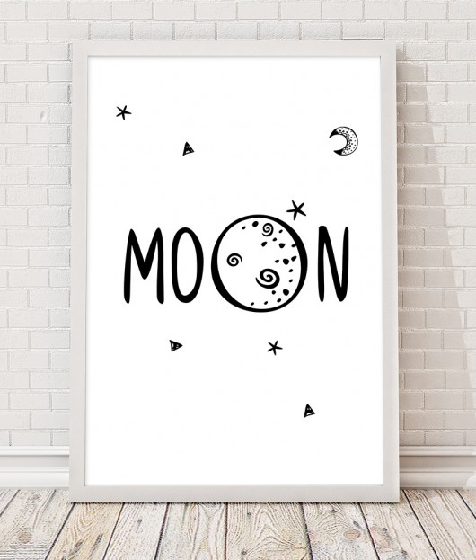 Obrazek A3 - Moon Desihome