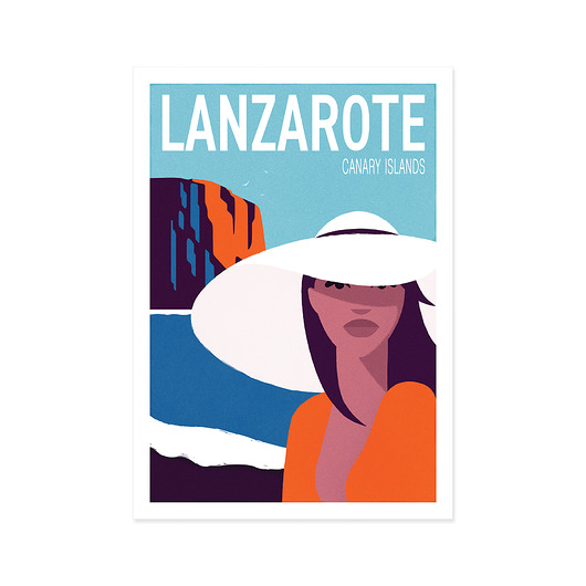 plakaty Lanzarote , Wyspy Kanaryjskie, plakat, plaża