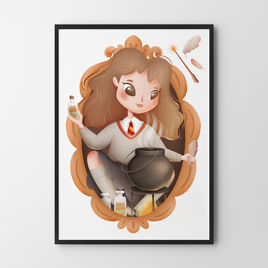 obrazy i plakaty do pokoju dziecięcego Plakat Harry Potter - Hermiona