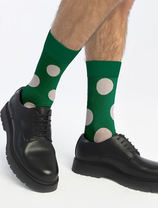 skarpetki damskie Skarpetki  Green Big Dots