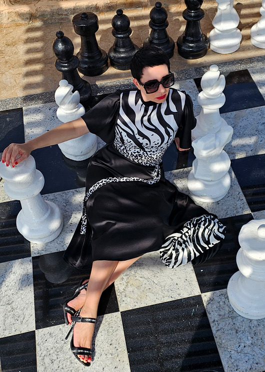 sukienki midi damskie New Dress powiew Safarii