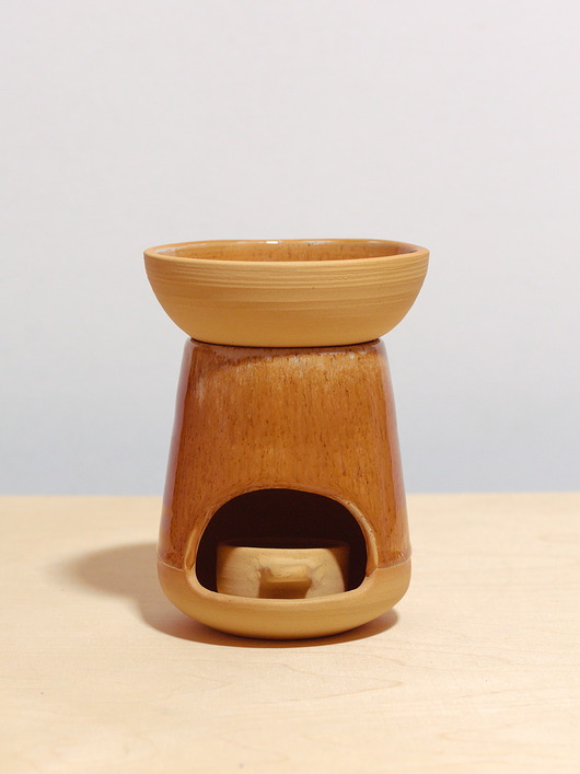 świeczniki i świece Kominek na wosk  - solony karmel