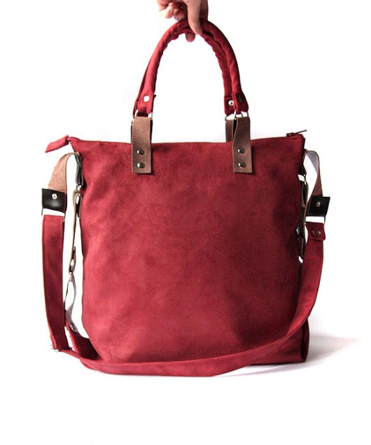 torba - cherry red&leather III- elfagado