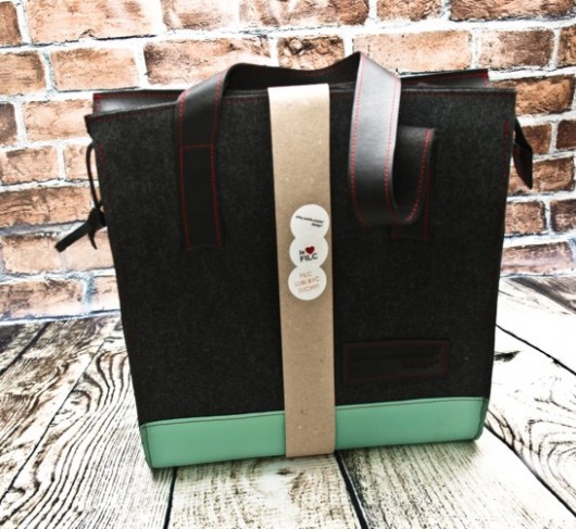 Torba filcowa work.XXL - Pojemna torba XXL Mięta playworkcreate