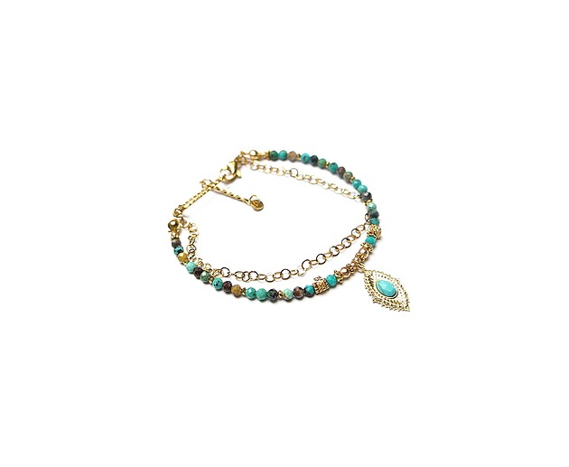 bransoletki z kamieni naturalnych Turkus vol. 22 - bransoletka -  Szlachetna kolekcja /06.01.26/