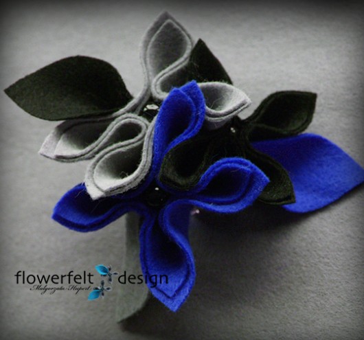 CzarnySzaryChabrowy FlowerFelt Design