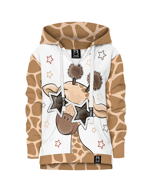 bluzy dla chłopców Bluza Chłopiec DR.CROW Cute Giraffe