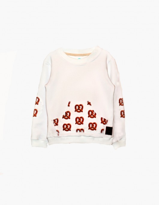 Bluza PRETZEL white Little Gold King