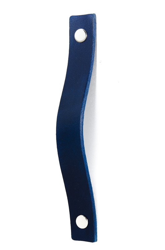 gałki do mebli Skórzany uchwyt meblowy COLORISO NAVY BLUE