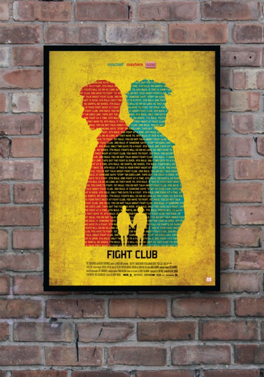 Fight Club - plakat minimalmill