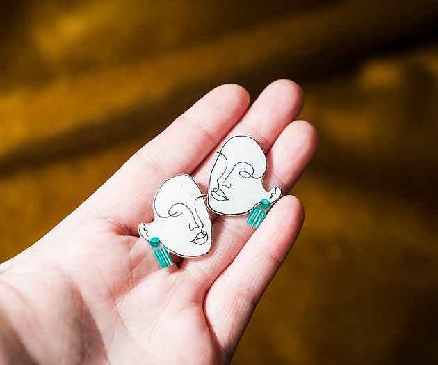 kolczyki - inne Sztyfty  faces