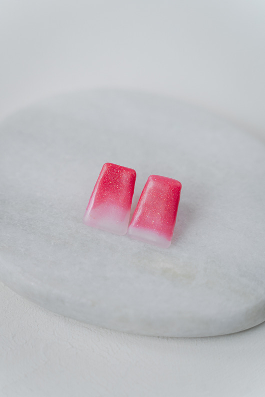 kolczyki z masy plastycznej Kolczyki sztyfty CHICLE
